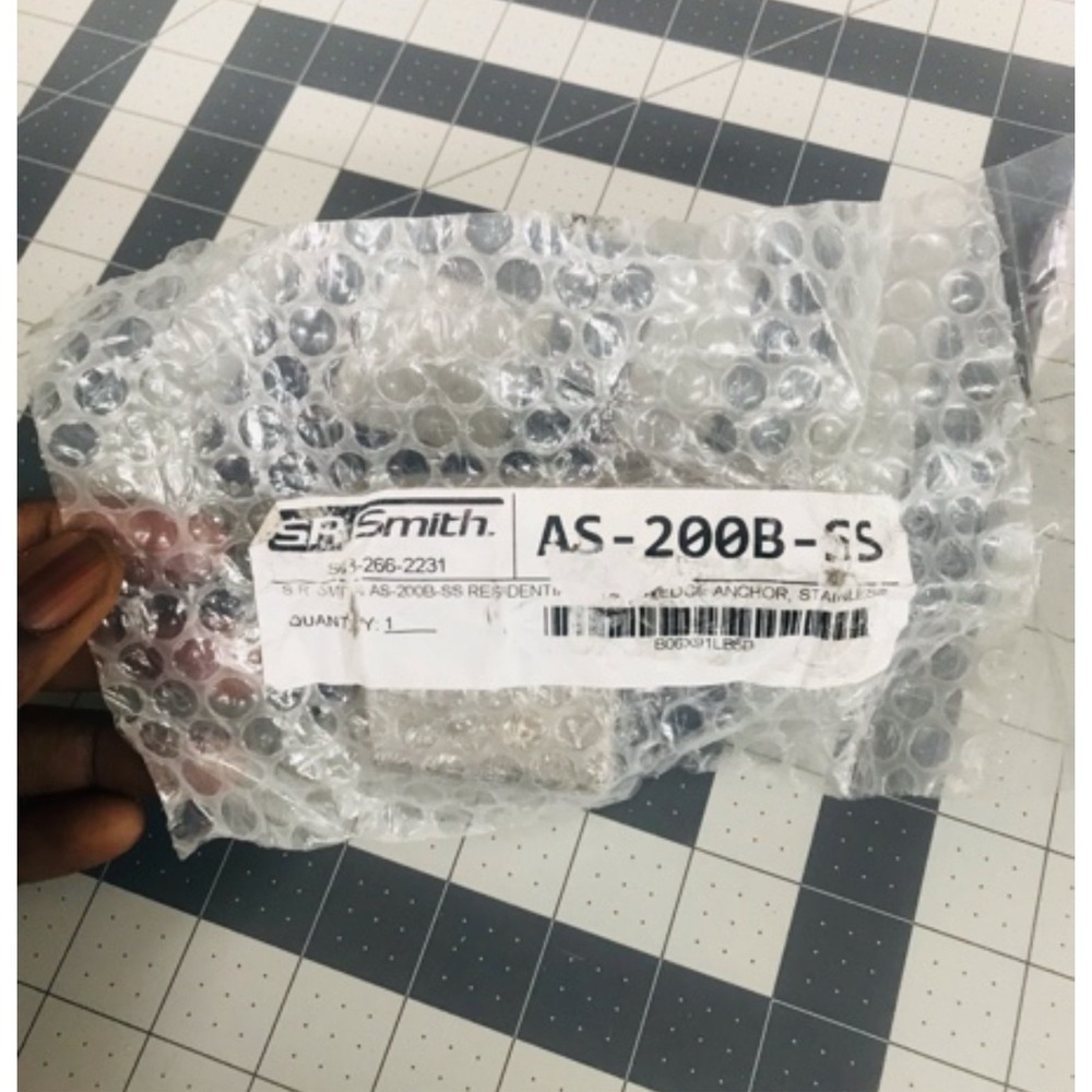 SR Smith AS-100B-SS Pool Wedge Anchor 4in 304 Stainless Steel 1.90 OD - Picture 3 of 3